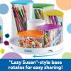image:imageCreateaSpace SeeThru Spinning Bins Classroom Organization School Supplies Organizer Desk Organization Pen Holder 14 Pieces