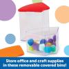 image:imageCreateaSpace SeeThru Spinning Bins Classroom Organization School Supplies Organizer Desk Organization Pen Holder 14 Pieces