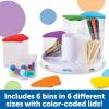 image:imageCreateaSpace SeeThru Spinning Bins Classroom Organization School Supplies Organizer Desk Organization Pen Holder 14 Pieces