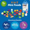 image:imageLearning Resources A to Z Mini Foods Pretend Play Kitchen Accessories for Kids Toddler Montessori Fine Motor Skills Gifts for Kids