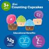 image:imageLearning Resources Mini Counting Cupcakes  Birthday Cake Sensory Toys Montessori Preschool Activities Kitchen Play Food Sets for Kids Fine Motor Games