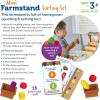 image:imageLearning Resources Mini Farmstand Sorting Set Play Food Sets for Kids Kitchen Grocery Store Pretend Play Montessori Toys Mini Food Toddler Activities Fine Motor Skills