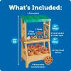 image:imageLearning Resources My First Farmstand  Farmers Market Stand Toy for Kids Rolling Cart with Pretend Play Food Fruit and Vegetable Baskets Toddler amp Preschool Grocery Shopping Playset
