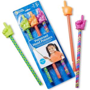 image:imageLearning Resources 15 Patterned Hand Pointers Set of 3  Pointer Finger Stick Teacher Pointers for Classroom Pointer Stick for Classroom Finger Focus for Reading Presentation Tools