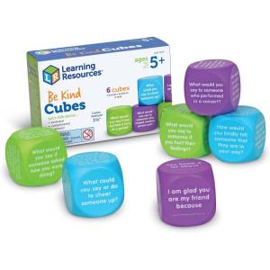 image:imageLearning Resources Conversation Cubes Ages 6 Foam Cubes for Social Emotional Learning School Counselor Supplies Speech Therapy Toys Ice Breaker CubesTeacher Must Haves 6 PiecesBe Kind Cubes