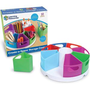 image:imageLearning Resources Create a Space Storage Center  Toy Desk Organizer Classroom Workspace Must Haves Homeschool Organization Arts amp Crafts  Caddy Office amp Teacher SuppliesMulticolor