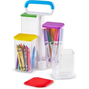 image:imageLearning Resources CreateaSpace SeeThru Storage Caddy  9 Pieces Classroom Organization School Supplies Organizer1 Count Pack of 1
