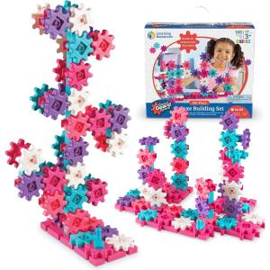 image:imageLearning Resources Gears 100Piece Deluxe Building Set STEM Activities Fine Motor Skills Toddler Explorer Kit Science and Construction Boys and Girls Gifts100 Piece Set  Pink