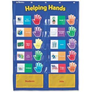 image:imageLearning Resources Helping Hands Pocket Chart 30 Card Classroom Organization Teacher AccessoriesTeacher Supplies for ClassroomBack to School Supplies