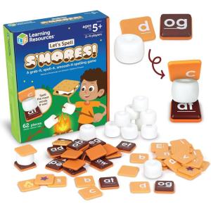 image:imageLearning Resources Lets Spell Smores  Montessori Toys Kindergarten Learning Activities Phonemic Awareness Flash Cards Dyslexia Tools for Kids Speech Therapy Materials Learn to Read