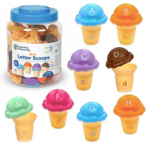 image:imageLearning Resources Mini Letter Scoops  Letter Recognition ABC Color Matching Game Alphabet Phonics for Toddlers Imaginative Skills Fine Motor Montessori Food Toys Gifts for Boys and Girls