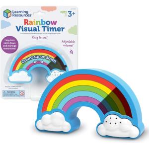 image:imageLearning Resources Rainbow Visual Timer  Time Management for Children Audio and Visual Alarms Schedule for Kids Social Emotional Learning Skills Countdown for Teachers Classroom Must HavesPack of 1
