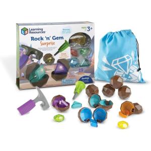 image:imageLearning Resources Rock n Gem Surprise  19 Pieces Ages 3 Toddler Learning Toys Sorting and Matching Toys Early STEM for KidsRock n Gem Surprise