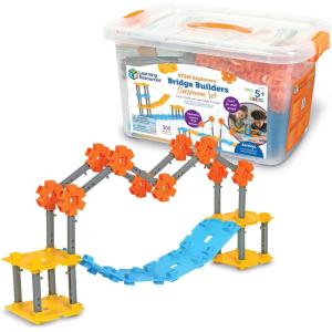 image:imageLearning Resources STEM Explorers Bridge Builders Classroom Set 305 Pieces STEM Projects for Students Ages 5 Back to School and Teacher Supplies