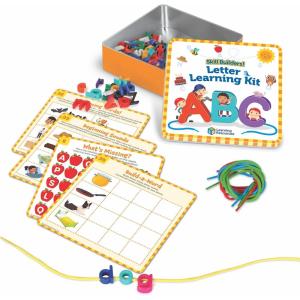 image:imageLearning Resources Skill Builders Letter Learning Kit  Alphabet Montessori Toys Homeschool Supplies Preschool Classroom Must Haves Toddler Activities Lacing Cards