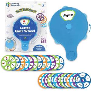 image:imageLearning Resources Skill Builders Smart Stickers Letters amp Phonics Alphabet Stickers Reusable Sticker Book Preschool Classroom Must Haves Homeschool Supplies Montessori Busy BookSkill Builders Letter Quiz Wheel