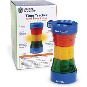 image:imageLearning Resources Time Tracker Visual Timer amp Clock  1 Piece Classroom Tracker Alarm Clock Light Up Timer for Classroom Visual Tracker9 x 425 inches