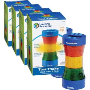 image:imageLearning Resources Time Tracker Visual Timer amp Clock  1 Piece Classroom Tracker Alarm Clock Light Up Timer for Classroom Visual Tracker9inx414in Pack of 4
