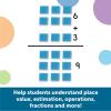 image:imageLearning Resources Base Ten Blocks Smart Pack  121 Pieces Ages 6 Grades 1 Math First Grade Games School SuppliesSet