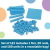 image:imageLearning Resources Base Ten Blocks Smart Pack  121 Pieces Ages 6 Grades 1 Math First Grade Games School SuppliesSet