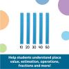 image:imageLearning Resources Base Ten Blocks Smart Pack  121 Pieces Ages 6 Grades 1 Math First Grade Games School SuppliesSet