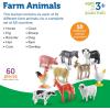 image:imageLearning Resources Farm Animal Counters  60 Pieces Ages 3 Toddler Learning Toys Farm Animals Toys Develops Counting and Matching SkillsFarm Counters