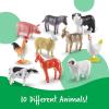 image:imageLearning Resources Farm Animal Counters  60 Pieces Ages 3 Toddler Learning Toys Farm Animals Toys Develops Counting and Matching SkillsFarm Counters