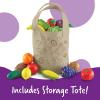 image:imageLearning Resources Fresh Picked Fruit And Veggie Tote 17 Piece Age 18 months Multicolor8 L x 9 W in