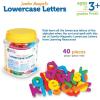 image:imageLearning Resources Jumbo Magnetic Lowercase Letters Develops Letter and Color Recognition Skills ABC for Kids Alphabet Educational Toys for Toddlers Set of 40 Pieces Ages 3