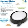 image:imageLearning Resources Message Maker Recordable Button Speech Bubble  SEL Toys Conversation Skills Voice Recorder Buttons for Classroom Teacher Literacy Group Gifts for Kids