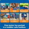 image:imageLearning Resources New Sprouts AllinOne Toolbox  Kids Tool Set Toddler Toys Fine Motor Skills Pretend and Play Construction Box Montessori Drill and Screw Toys Gifts for Boys and Girls