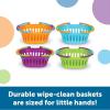 image:imageLearning Resources New Sprouts Stack of Baskets  4 Pieces Ages 18 mos Toddler Pretend Play Toys Play Grocery Basket Perfect for Easter Baskets