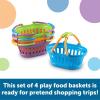 image:imageLearning Resources New Sprouts Stack of Baskets  4 Pieces Ages 18 mos Toddler Pretend Play Toys Play Grocery Basket Perfect for Easter Baskets