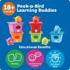 image:imageLearning Resources PeekaBird Learning Buddies  15 Pieces Age 18 Months Toddler Activities Preschool Toys Educational Color Teaching