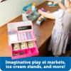 image:imageLearning Resources Pretend amp Play Calculator Cash Register Toy  Gift for Kids Toddler Toys Play Money amp Credit Card Shopping Store Playset Educational Preschool ActivitiesPink