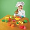 image:imageLearning Resources Pretend amp Play Fruit Cutting Fruits and Veggies Toy Kids Play Food Plastic Fruit amp Veggies Kitchen Toy Ages 3 MultiColor