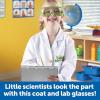 image:imageLearning Resources Primary Science Lab Gear  Kids Lab Coat and Goggles Pretend Play Scientist Gear and Career Costumes for Kids Mad Scientist Costume Toddler DressUp Set STEM Play Ages 36Primary Science