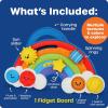 image:imageLearning Resources Rainbow Busy Board  Montessori Busy Board Toddler Sensory Toys Boy and Girl Travel Toys for Toddlers Fine Motor Toy Sensory Toddler Travel Activities Educational Gifts
