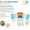 image:imageLearning Resources Rainbow Sorting Set  fine motor sorting patterning amp addition skills Toddler Educational Toys sensory trayClassroom Set