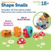 image:imageLearning Resources SnapnLearn Shape Snails  20 Pieces Age 18 Months Toddler Learning Activities Educational Toys Set Color Teaching Toys