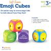 image:imageLearning Resources Soft Foam Emoji Cubes Conversation Cubes for Kids Set of 4 Ages 3