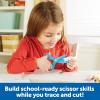 image:imageLearning Resources Trace Ace Scissor Skills Set  Develop Scissor Skills Toddler Scissors Preschool Learning Activities for Boys and Girls Ages 3