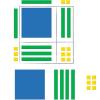 image:imageLearning Resources Magnetic Algebra Tiles Algebraic Math Skills Magnets for Any Magnetic Surface 72 Piece Set Ages 11