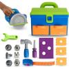 image:imageLearning Resources New Sprouts AllinOne Toolbox  Kids Tool Set Toddler Toys Fine Motor Skills Pretend and Play Construction Box Montessori Drill and Screw Toys Gifts for Boys and Girls