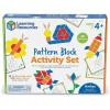 image:imageLearning Resources Pattern Block Activity Set 20 DoubleSided Cards Ages 4