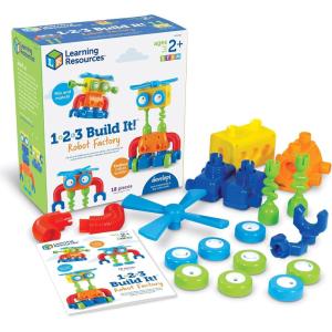 image:imageLearning Resources 123 Build It Robot Factory  Building Robots for Kids Robot STEM Toys Kids Engineering Toys Toddler STEM Activity Robots Building Kit