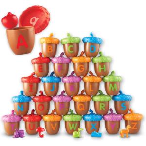 image:imageLearning Resources Alphabet Acorns Activity Set  ABC Puzzle Preschool Learning Activities Speech Therapy Materials Manipulatives for Preschoolers Fine Motor SkillsSingle