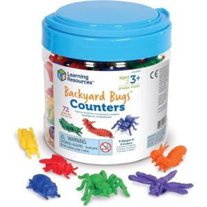 image:imageLearning Resources Backyard Bugs Counters  72 Pieces Ages 3 Counting and Sorting Toys for Toddlers Preschool Learning ToysCounters