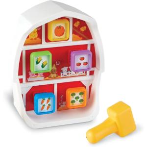 image:imageLearning Resources Barnyard Pounding Bench Farm Animals for Kids Fine Motor Skills Montessori Toys Hammer Toy  Ages 18 Months 3 Pieces