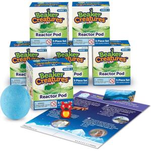 image:imageLearning Resources Beaker Creatures Reactor PodsSeries 1 STEM Certified Science Toy Fun Experiments For Kids  6 Pack Ages 5